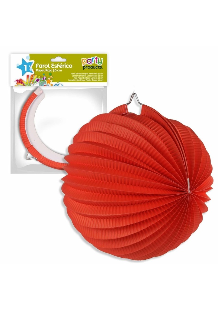 Red Paper Balloon Lantern 30 cm