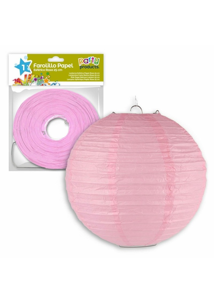 [68603] Pink Paper Balloon Lantern 25 cm