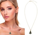 Christmas Little Tree Metal Necklace