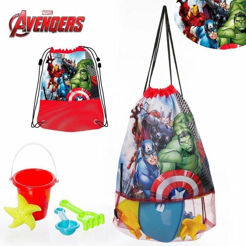 [81731] Beach Net Carrier Bag Avengers 37x57cm