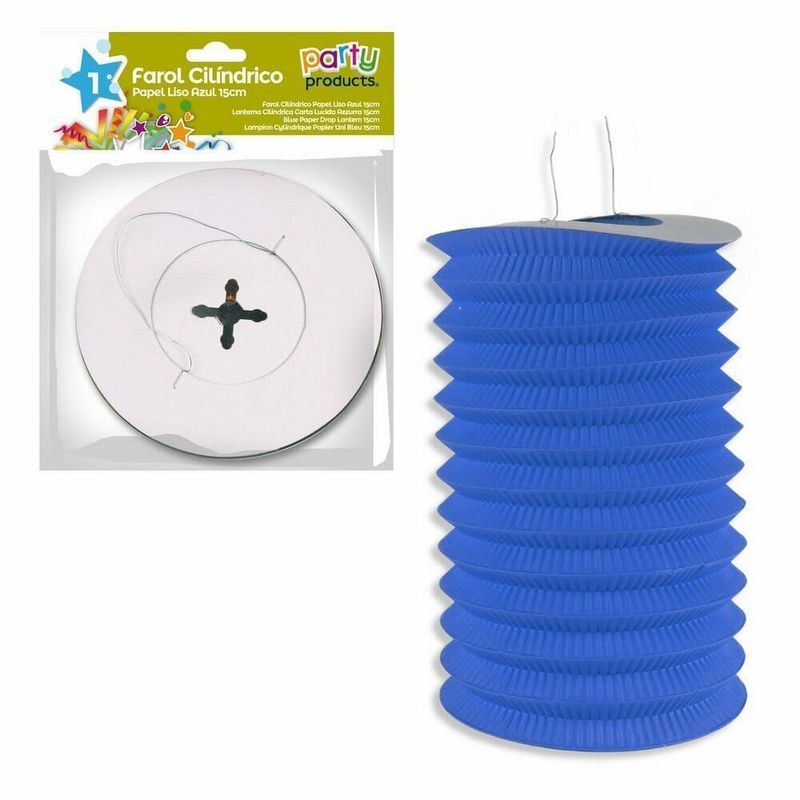[68133] Blue Paper Drop Lantern 15 cm