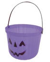 Halloween Purple Pumpkin Candy Bucket 20cm
