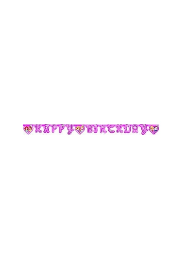 Princess Dreaming "Happy Birthday" Die-cut Banner  - 1pk
