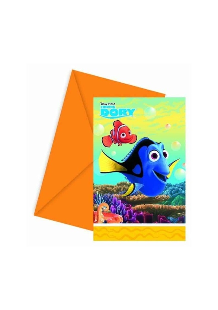 [86653] Finding Dory Invitations & Envelopes - 6pk