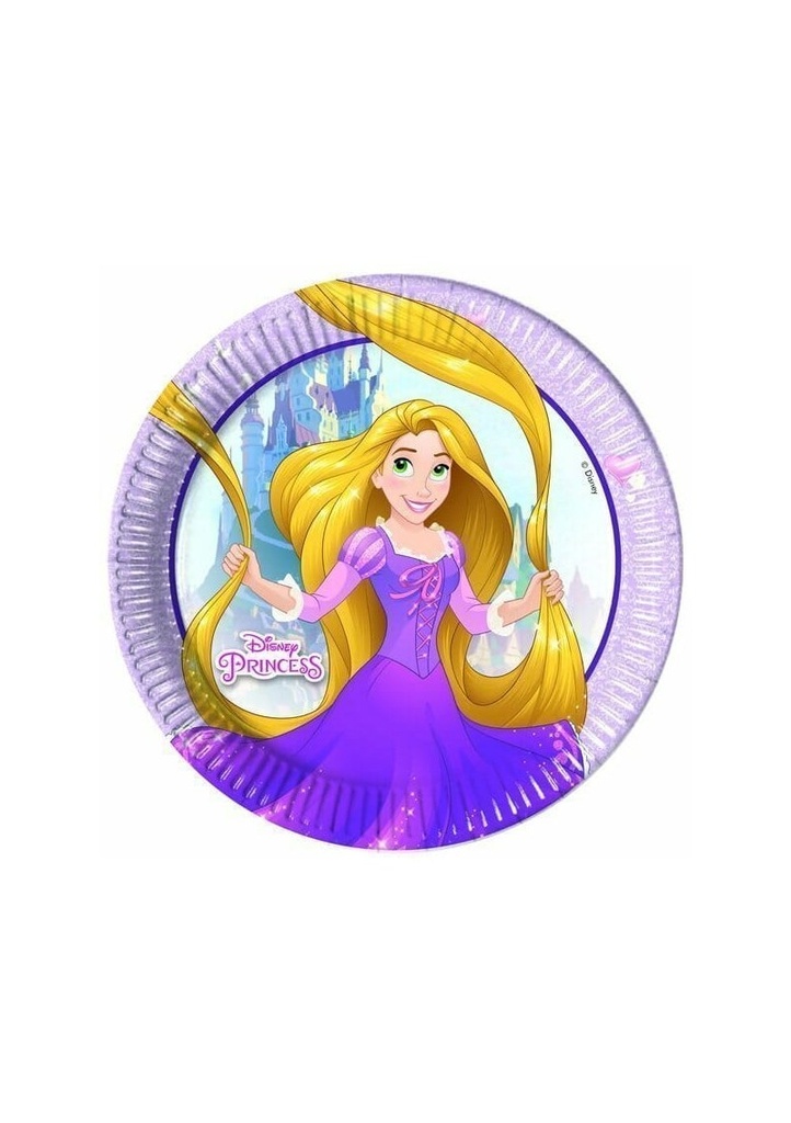 Princess Heartstrong Paper Plates Large 23cm (3 mixed designs)  - 8pk