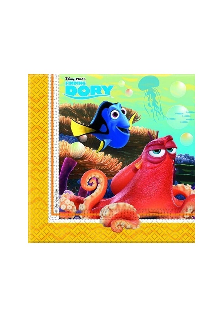 [86650] Finding Dory Two-ply Paper Napkins 33x33cm  - 20pk