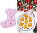 Christmas Silicone Baking Mold For 7 Cookies Stocking 26cm