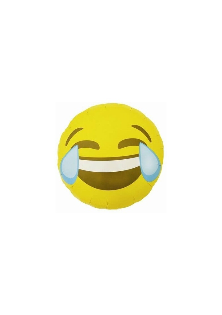 Emoji Crying Laughing Foil Balloon - 18'' (46cm)