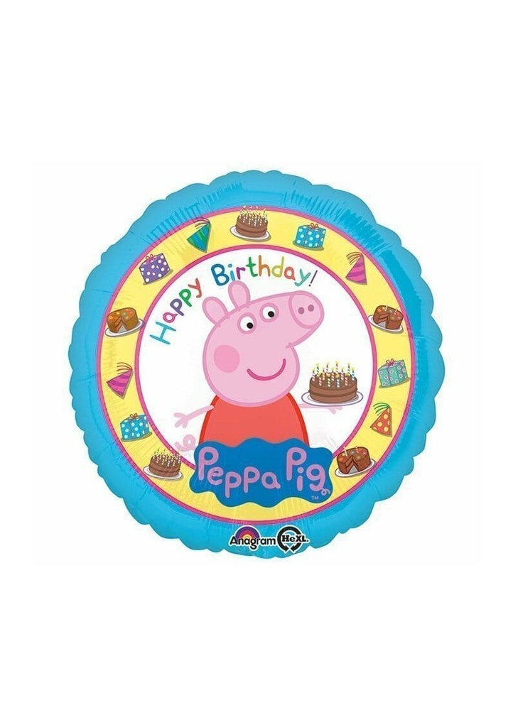 Peppa Pig Happy Birthday Foil Balloon 17''