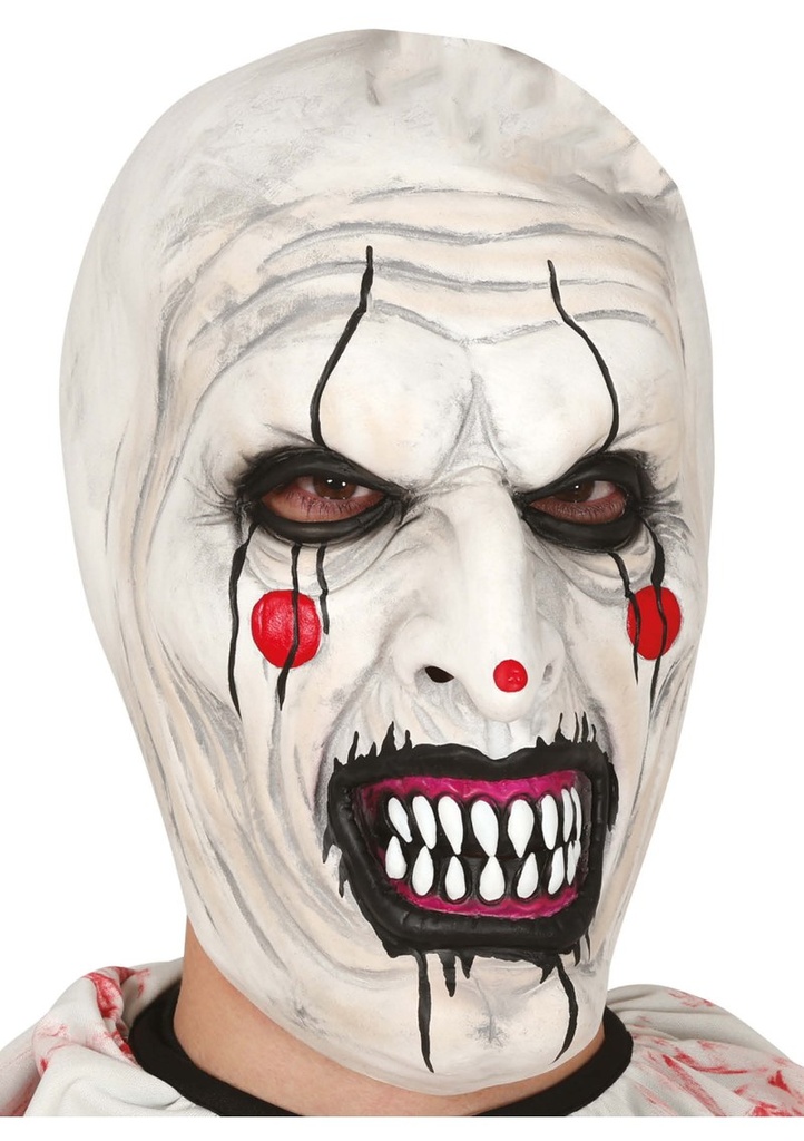 Horrifying Clown Latex Mask - Adult One Size