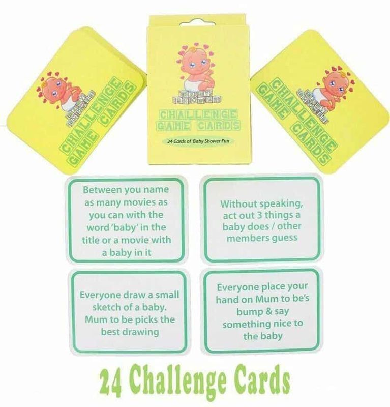 Baby Shower Callenge Game Cards - 24pk