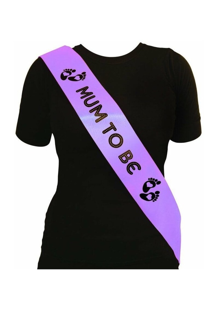 Mum To Be Purple Sash