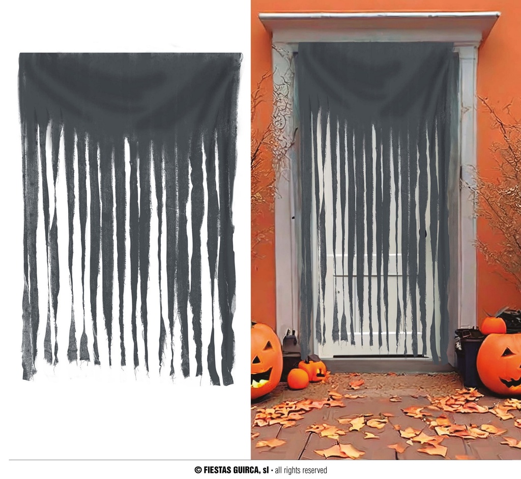 Halloween decoration Curtain Curtain 100x200cm Grey