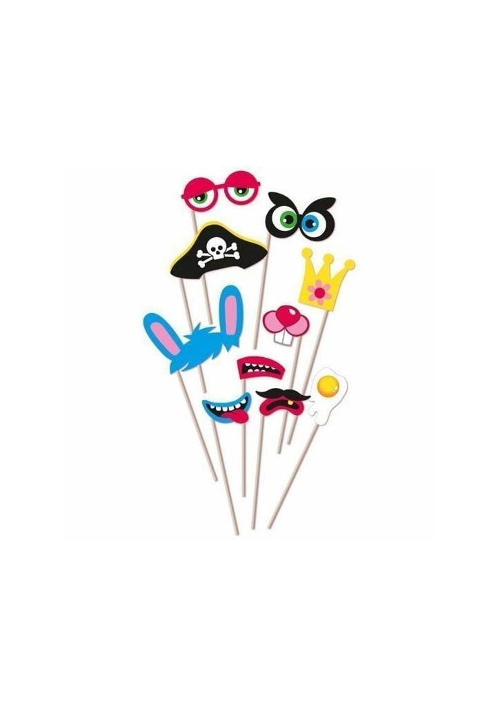Fun Photo Booth Props - 10pk