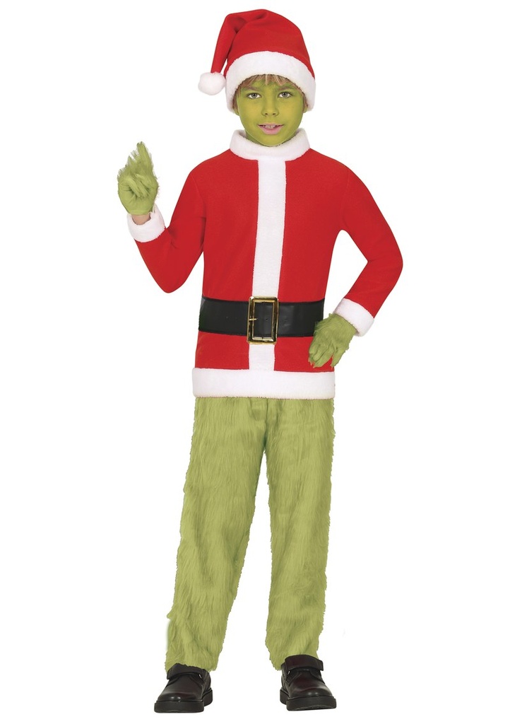 Grinch Deluxe Christmas Costume - Age 7 to 9 Years