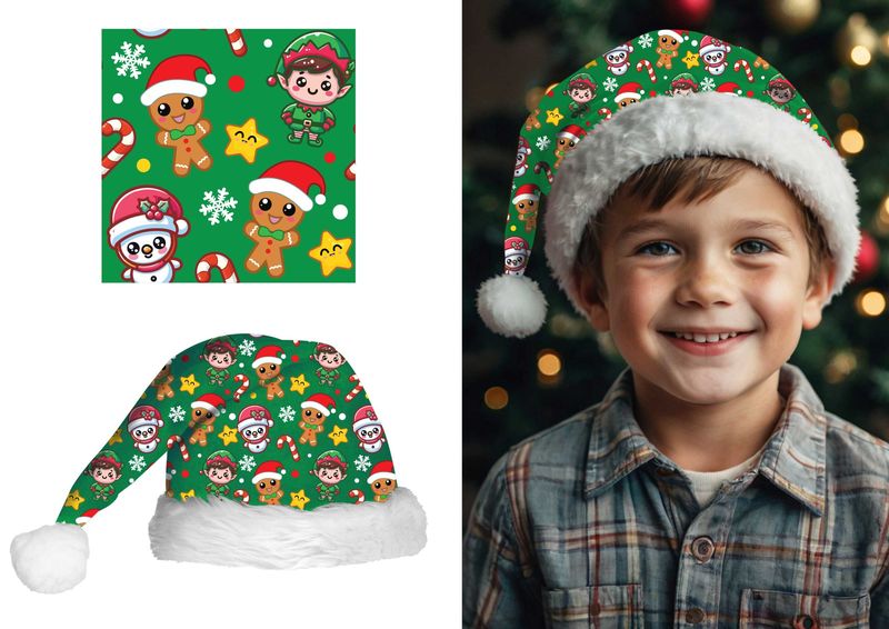 Christmas Green Hat (41416) - Child One Size
