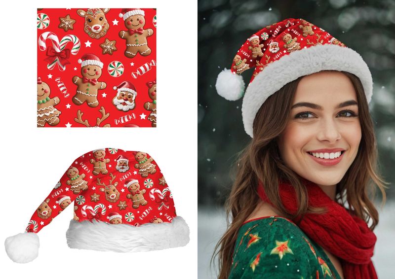 Christmas Red Hat (41407) - Adult One Size