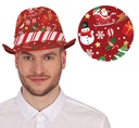 Christmas Red Ganster Hat - Adult One Size