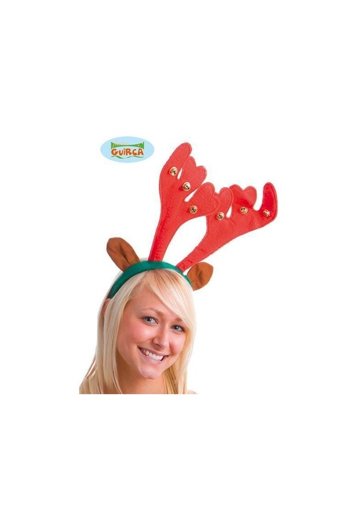 Reindeer Headband with Jingle Bells