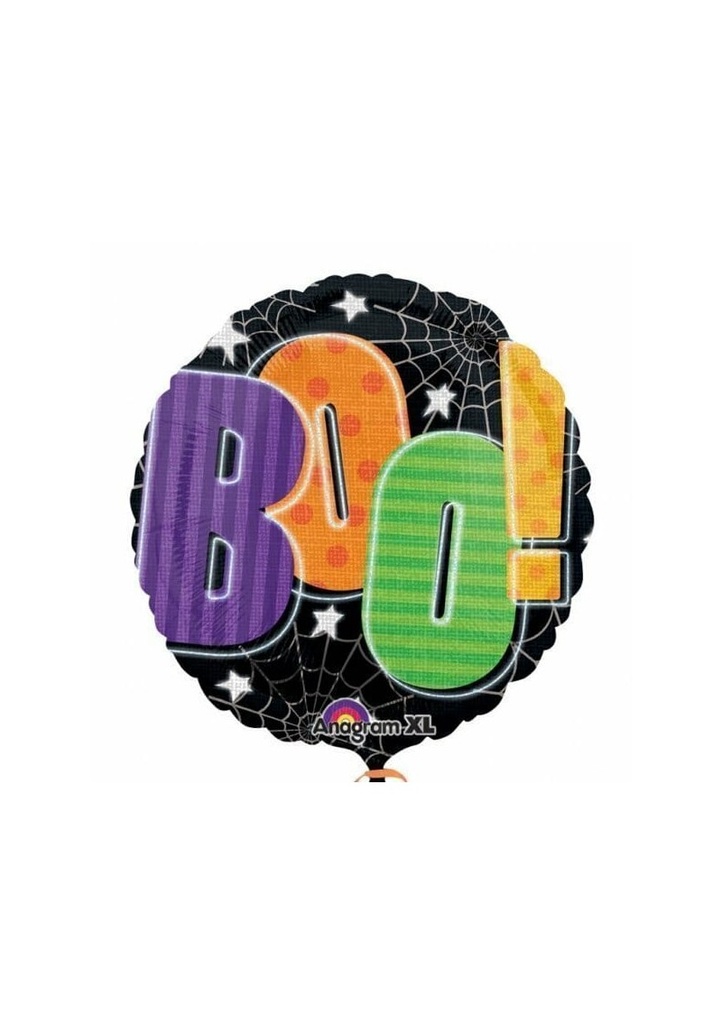 Halloween Colourful Boo Foil Balloon - 18"