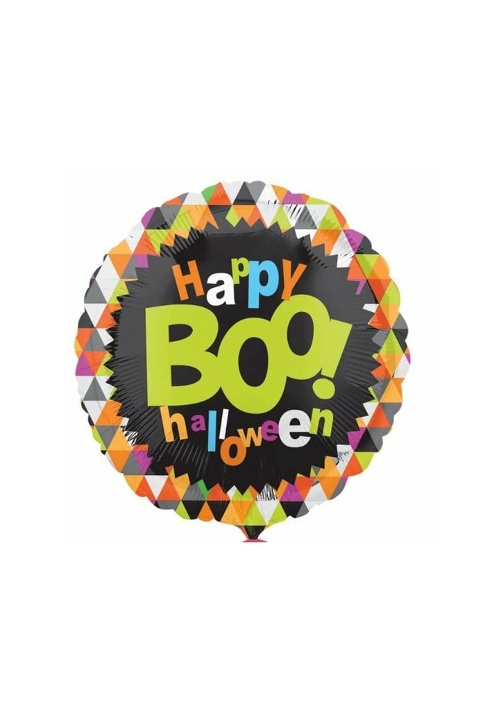 Halloween "Happy Boo! Halloween" Printed Foil Balloon - 17"