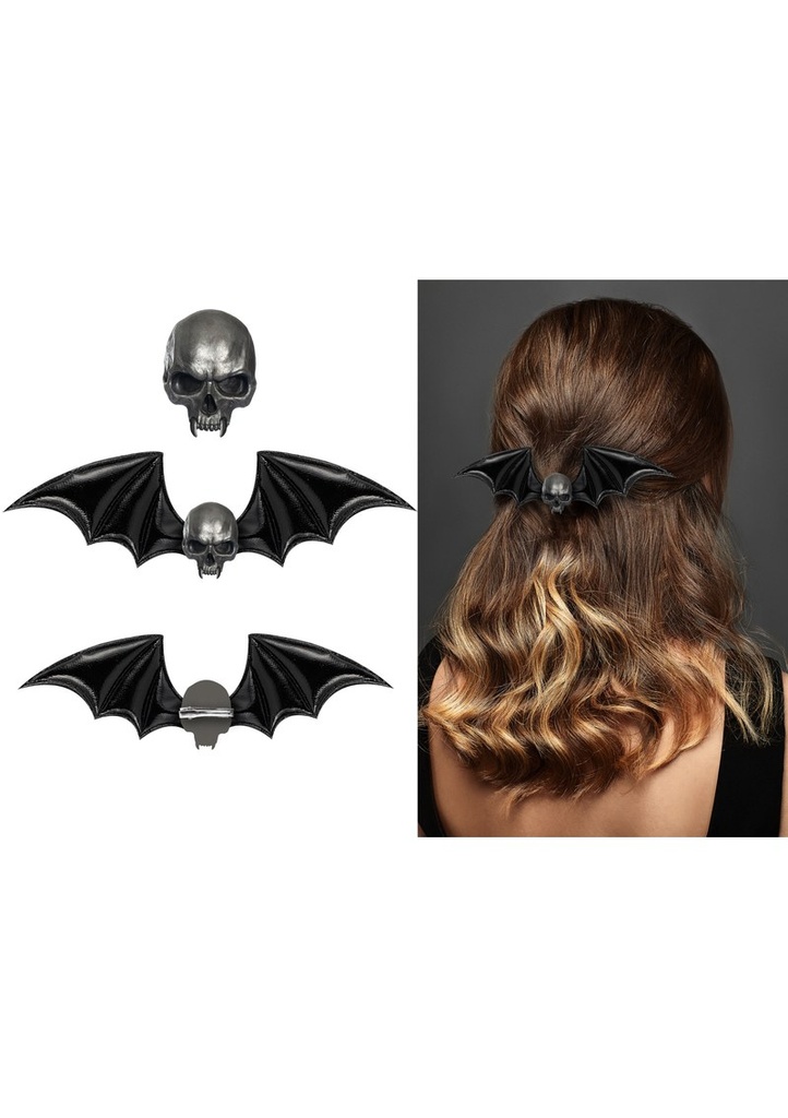 Halloween Skull Hair Clip 13cm