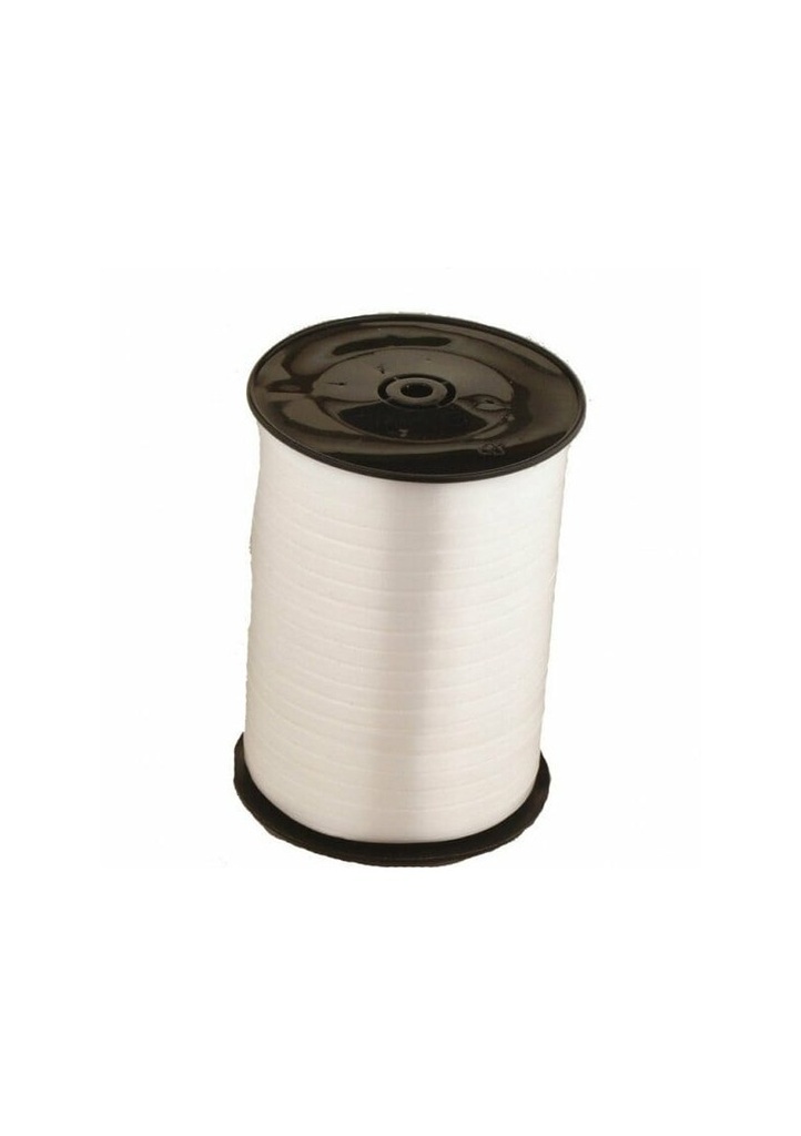 White Curling Ribbon Spool - 500m x 5mm