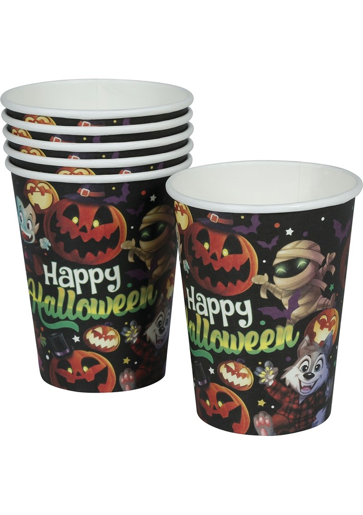 [26912] Halloween Little Monsters Cups 240ml - 6pk