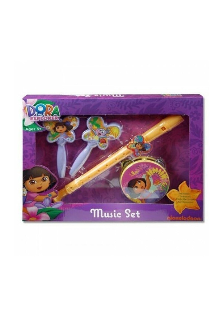 Dora The Explorer Music Boxed Set with Flute, Maracas & Tamborine