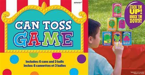Can Toss Game Stack 'Em Up Knock 'Em Down - 9pcs