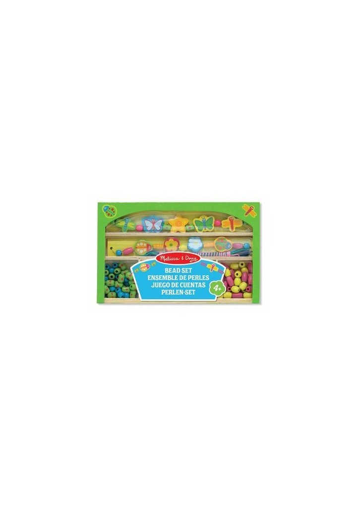 Melissa & Doug Wooden Bead Set - 25cm x 15.5cm