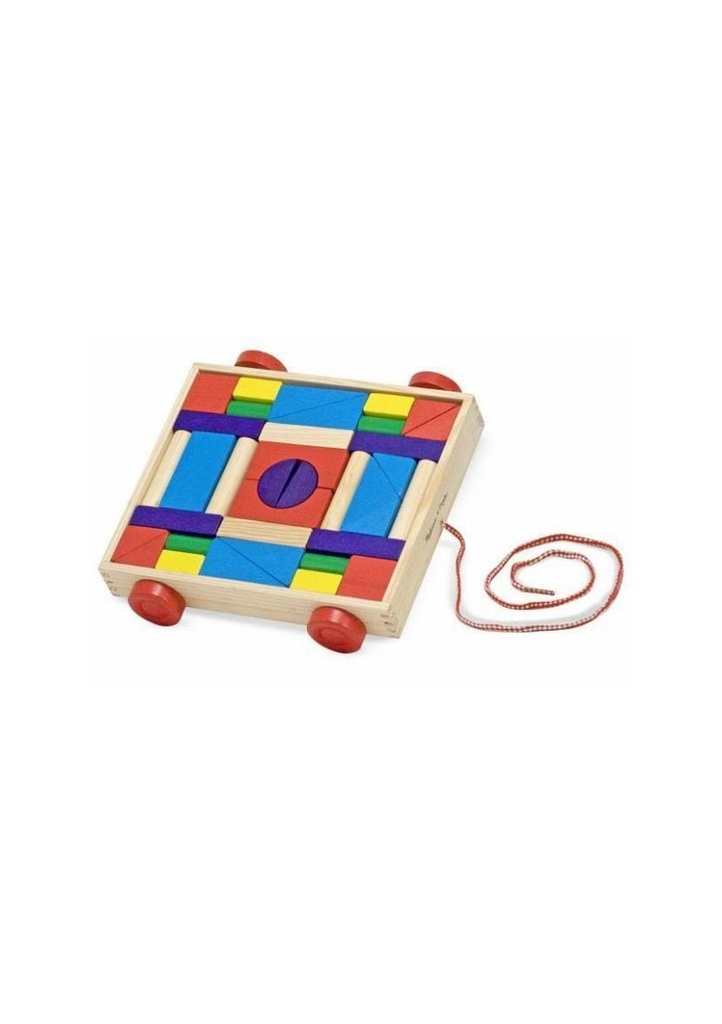 Melissa & Doug Blocks on Wheels - 32cm x 27.5cm