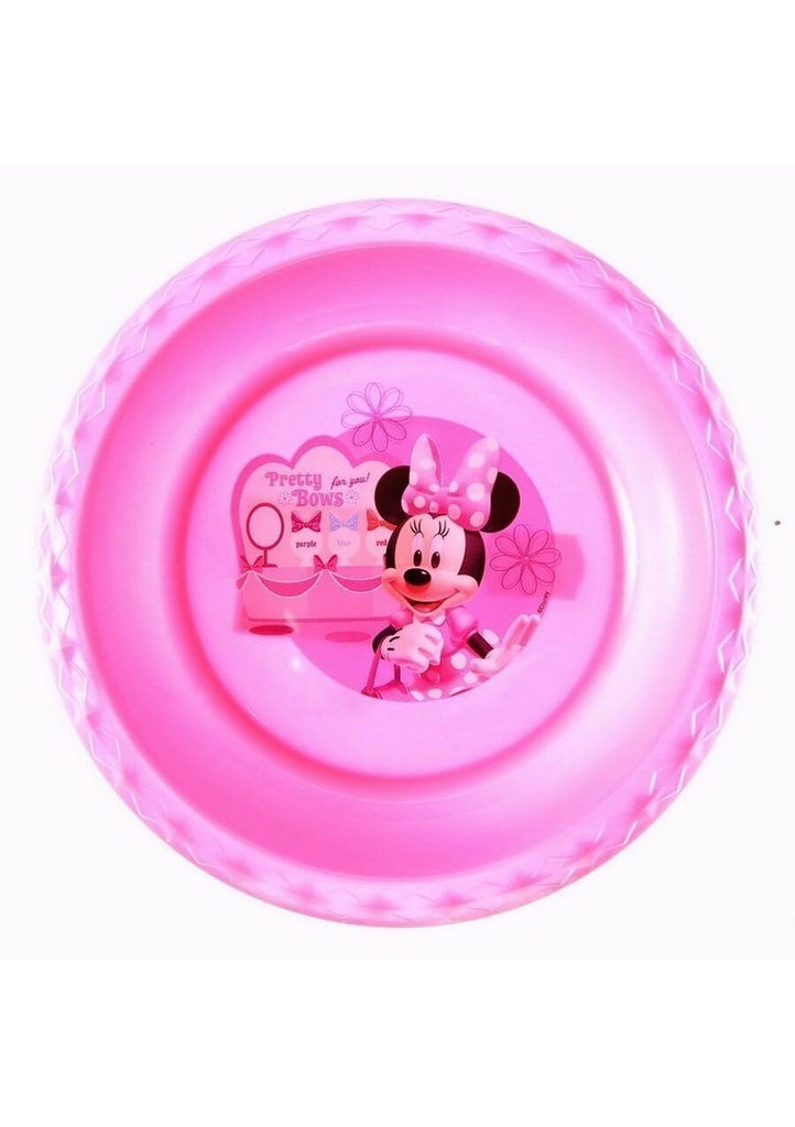 Minnie Mouse Pink Bow-Tique Diamond Plate - 17cm