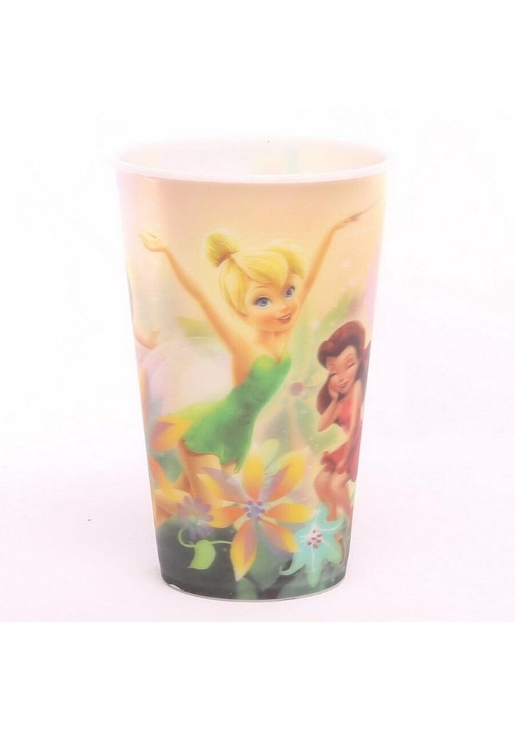 Tinkerbell & Fairies Holographic Tumbler Plastic Cup - 13cm x 8cm