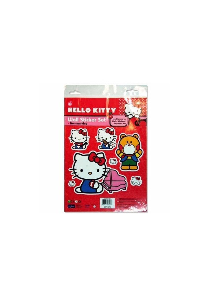 Hello Kitty Wall Sticker Set Non-Marking - 7pcs
