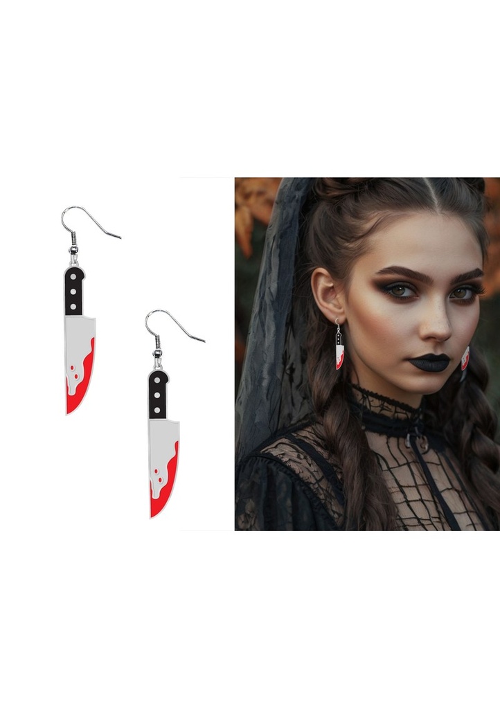Halloween Earrings Knifes