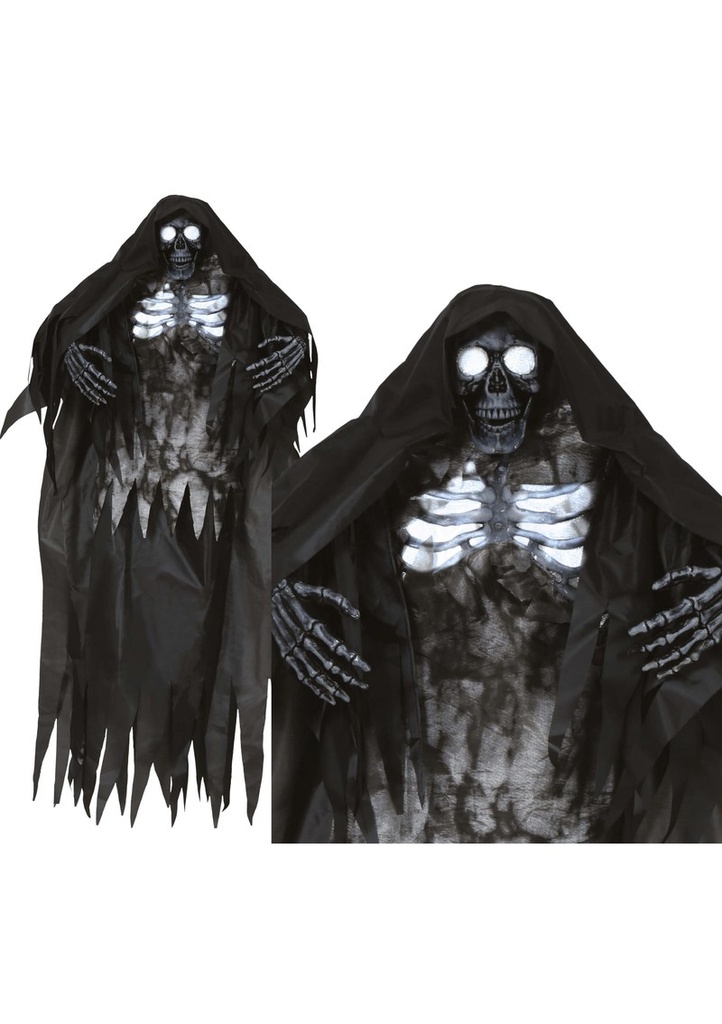 Halloween Hanging Skeleton Decorartion With Light & Sound 160cm