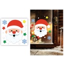 Christmas Santa Claus Window Gel Decoration 20x25cm