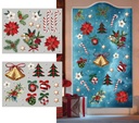 Christmas Window Stickers 2 Sheets 30x40cm