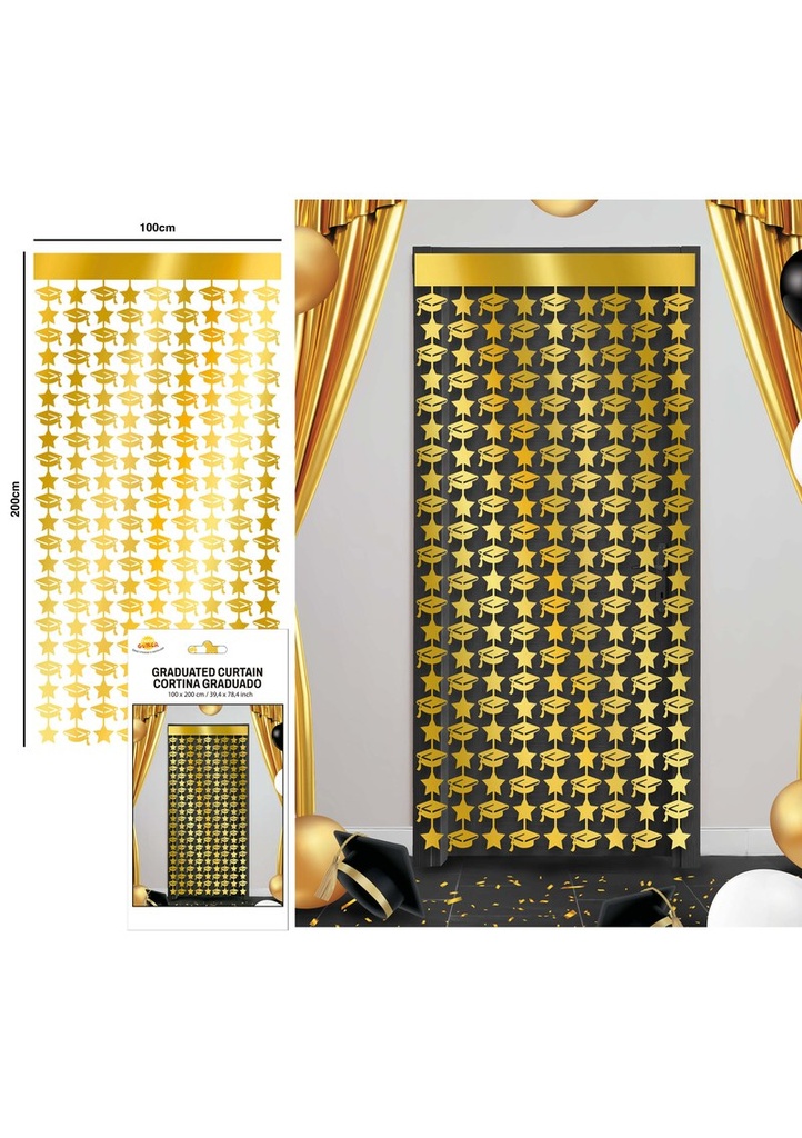 Graduation Tinsel Curtain 100x200cm