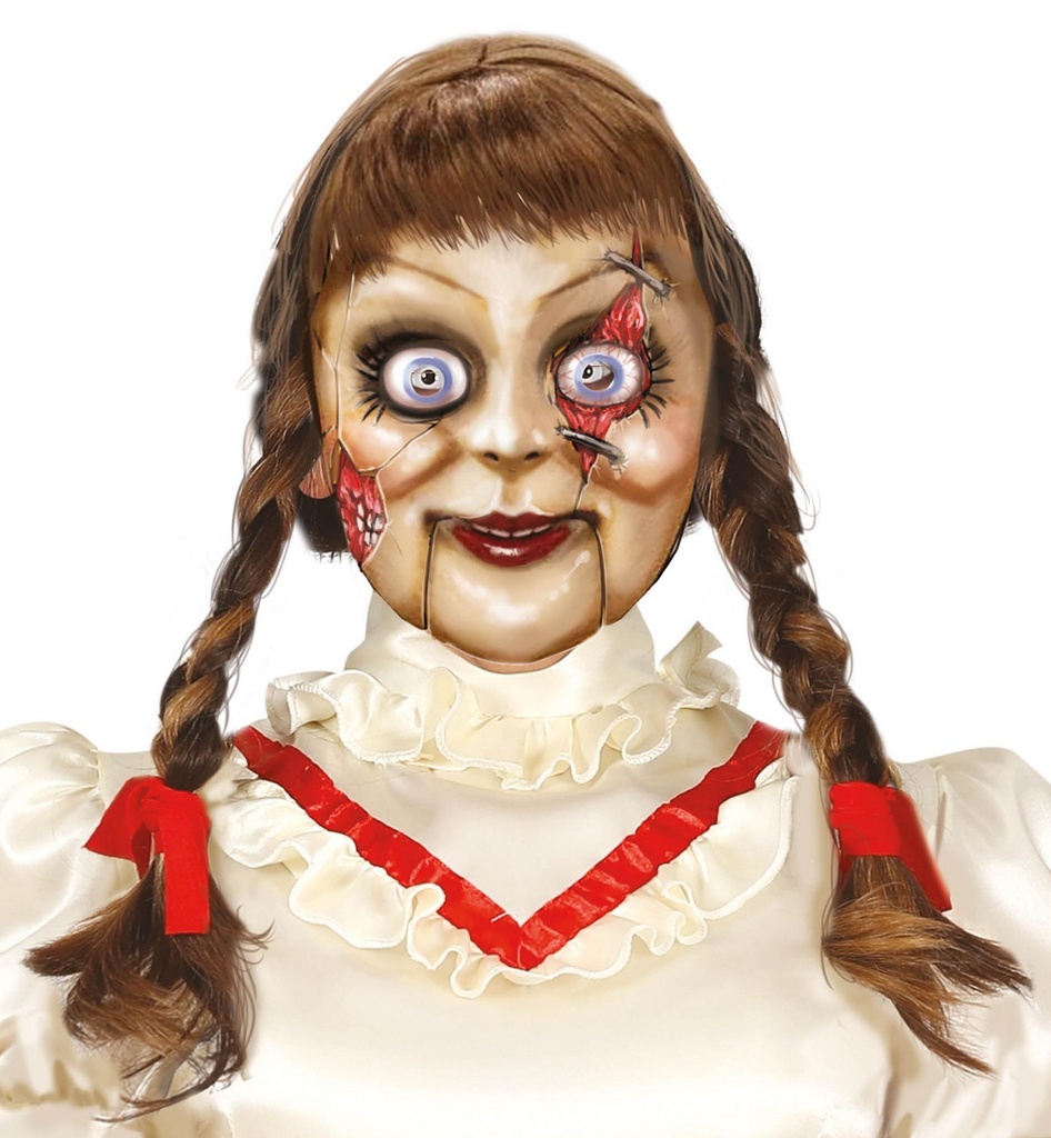 Killer Doll Latex Mask - Adult One Size