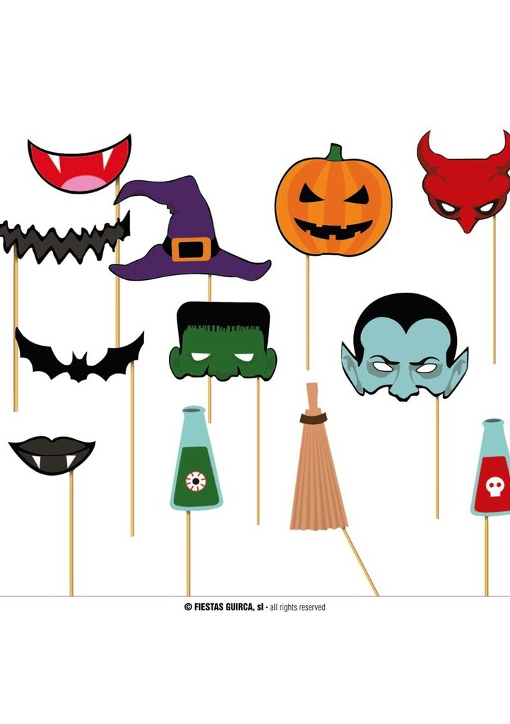 [19927] Halloween Photo Booth Set - 12pcs