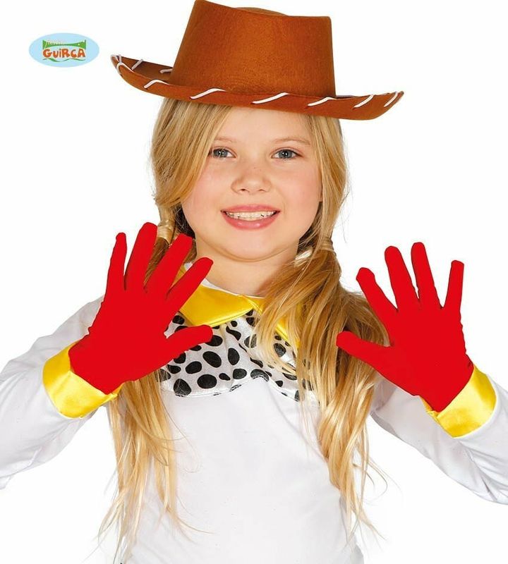 Children's Red Gloves 22cm (Pair)