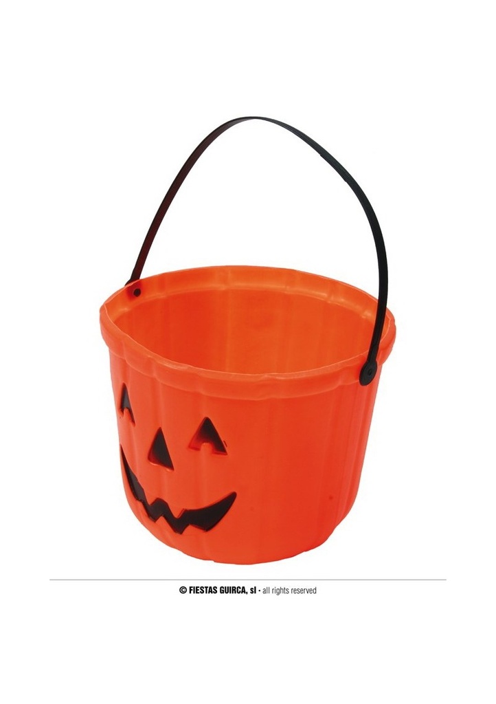 Orange Pumpkin Bucket 20cm