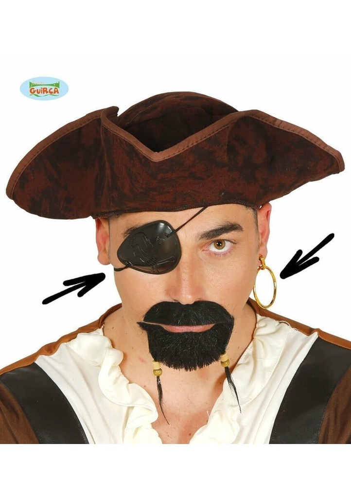 Pirate Eye Patch & Earrings