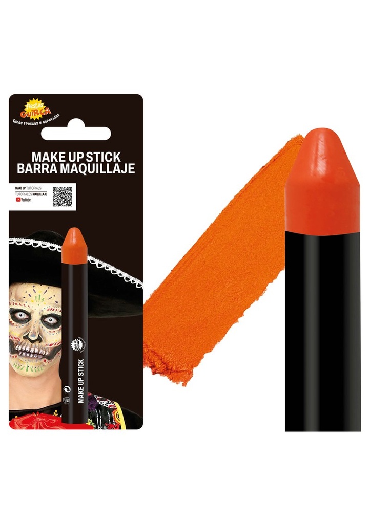Guirca Face Painting Make-Up Stick 10g - Orange