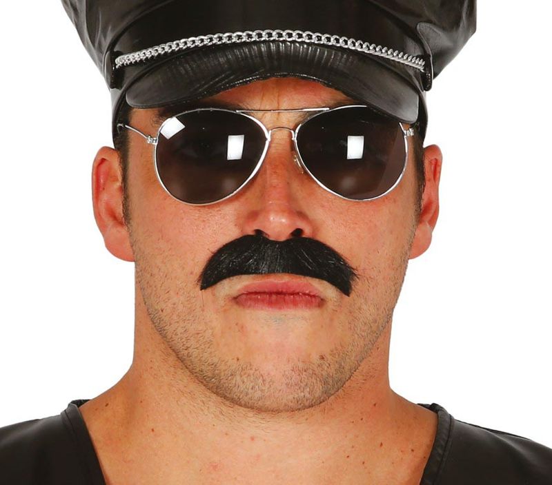 [11523] Black Serious Moustache