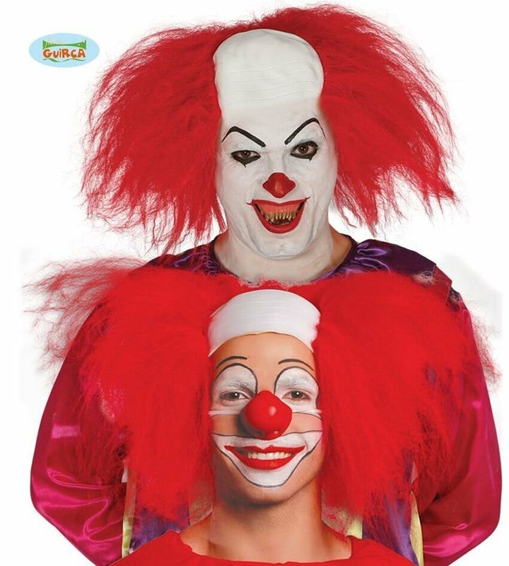 Clown Bald Pate With Hair - Adult One Size