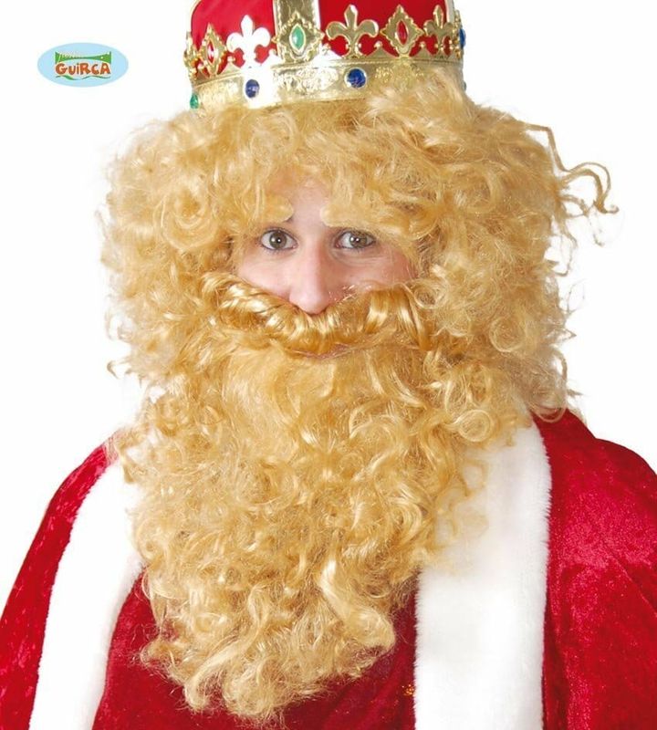 [4864] Blonde King Wig & Beard - Adult One Size