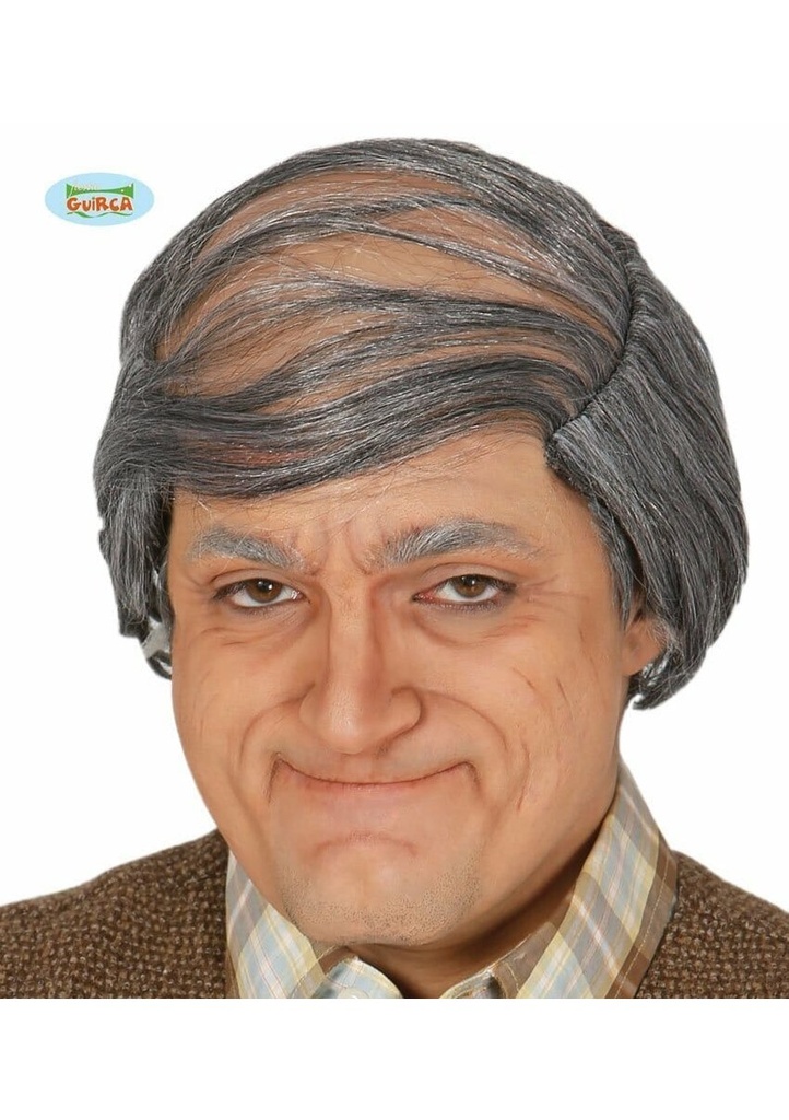 Grey Wig Old Man - Adult One Size